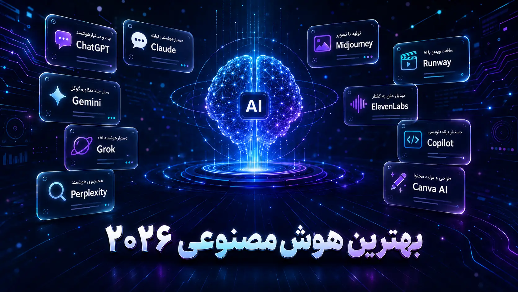 بهترین هوش مصنوعی سال ۲۰۲۶؛ معرفی ۱۰ ابزار برتر AI