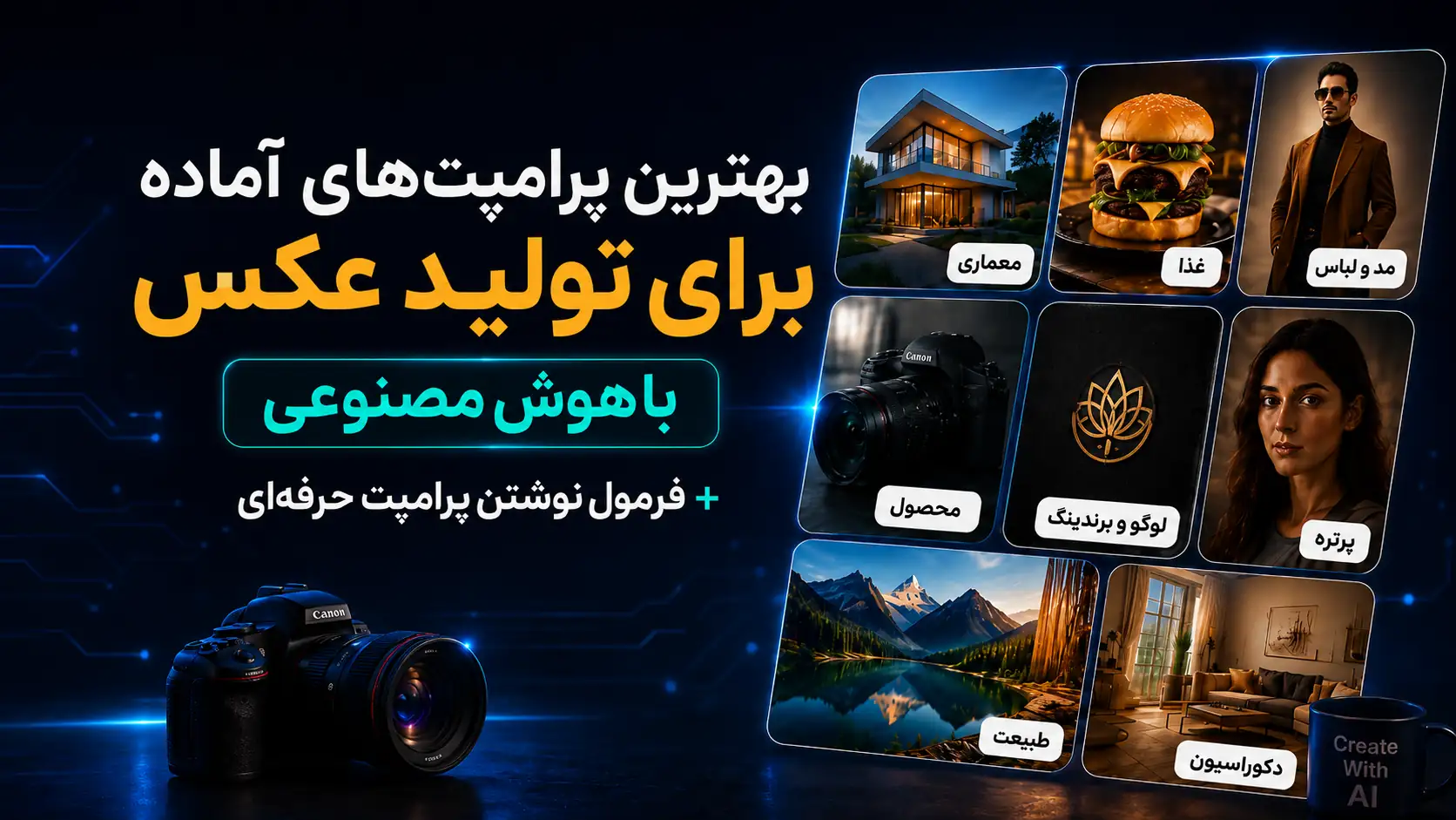 بهترین پرامپت‌های آماده برای تولید عکس با هوش مصنوعی + فرمول نوشتن پرامپت حرفه‌ای